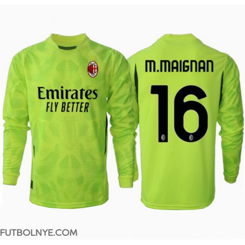 Camiseta AC Milan Mike Maignan #16 Portero Tercera Equipación 2024-25 manga larga